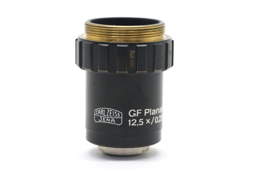 Объектив микроскопа Carl Zeiss Jena GF-Planachromat 12,5x/0,25