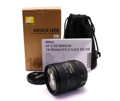 Nikon 16-85mm f/3.5-5.6G ED VR AF-S DX Nikkor в упаковке