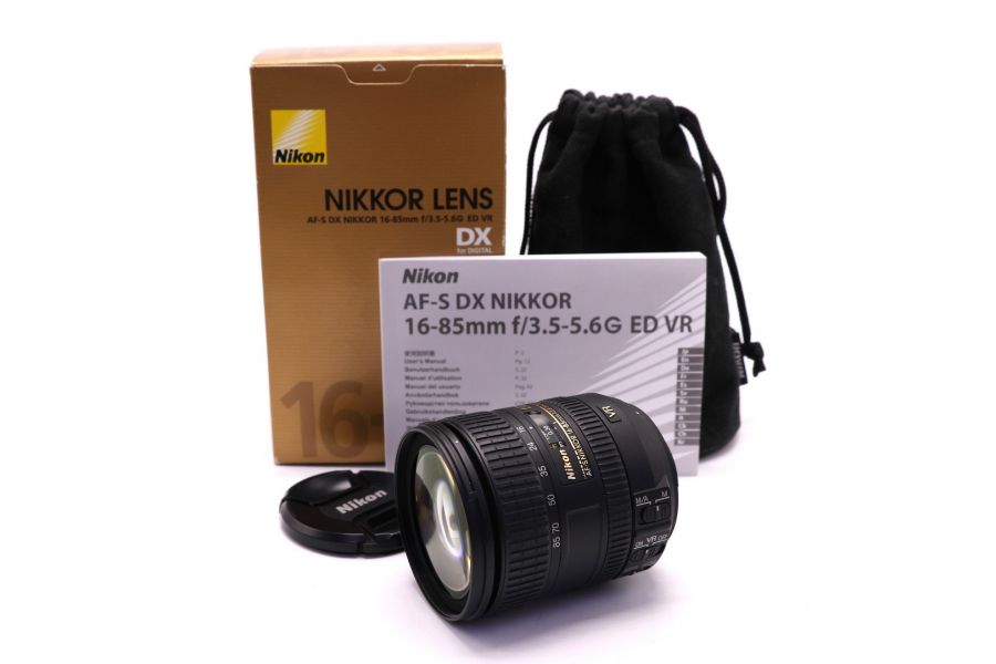 Nikon 16-85mm f/3.5-5.6G ED VR AF-S DX Nikkor в упаковке