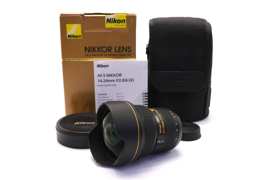 Nikon 14-24mm f/2.8G ED AF-S Nikkor в упаковке