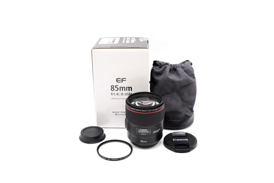 Canon EF 85mm f/1.4L IS USM в упаковке