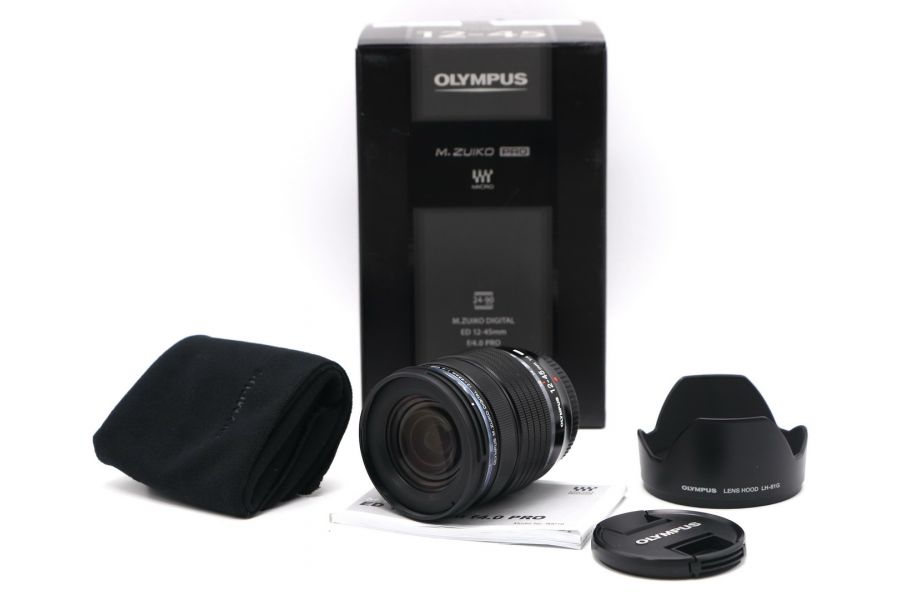 Olympus ED M.Zuiko Digital 12-45mm f/4 Pro в упаковке