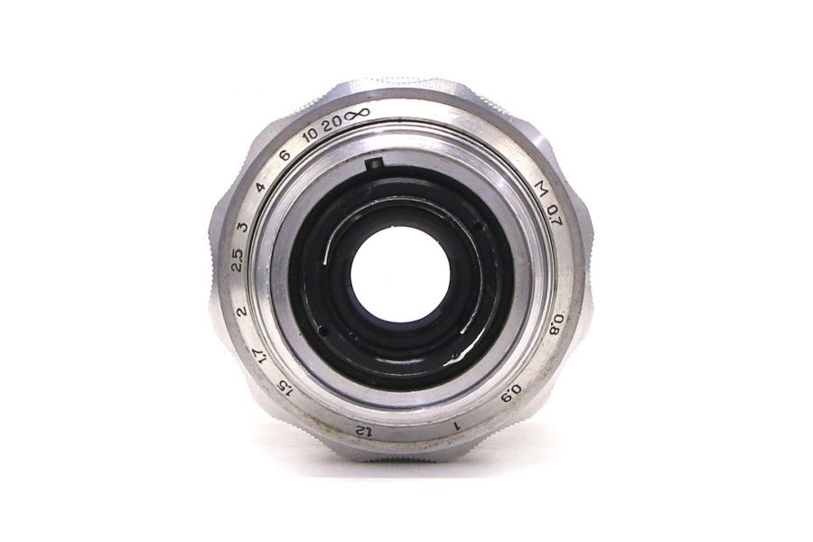 Объектив Мир-1 2.8/37 silver GPB М42 (СССР, 1966)