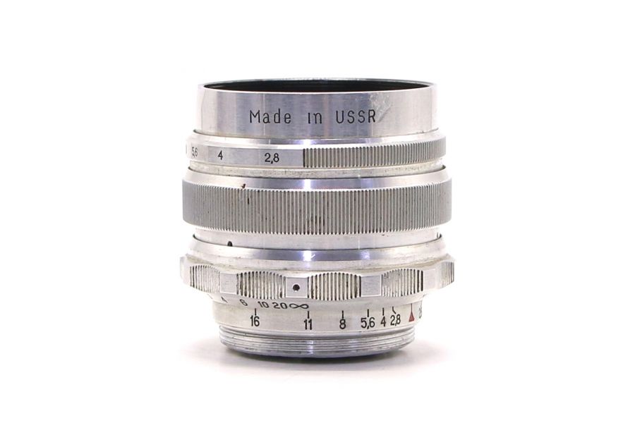 Объектив Мир-1 2.8/37 silver GPB М42 (СССР, 1966)