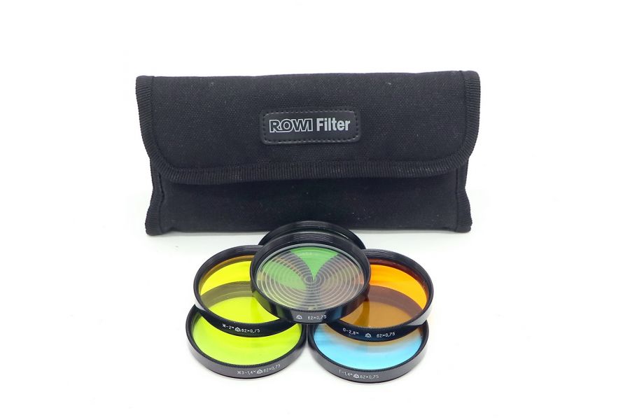 Светофильтры 62mm цветные (набор 6 шт.)