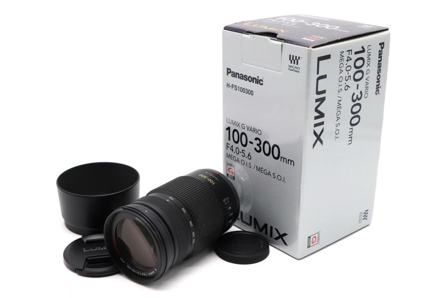 Panasonic Lumix G Vario 100-300mm f/4.0-5.6 Mega O.I.S. в упаковке