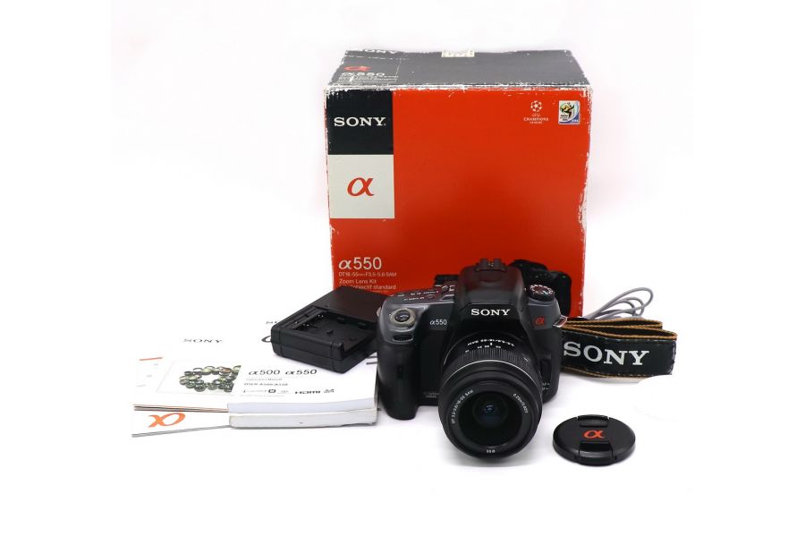Sony A550 kit в упаковке (пробег 28045 кадра)