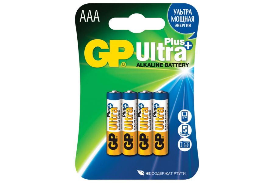 Батарейка GP Ultra Plus LR03 (AAA) BL4