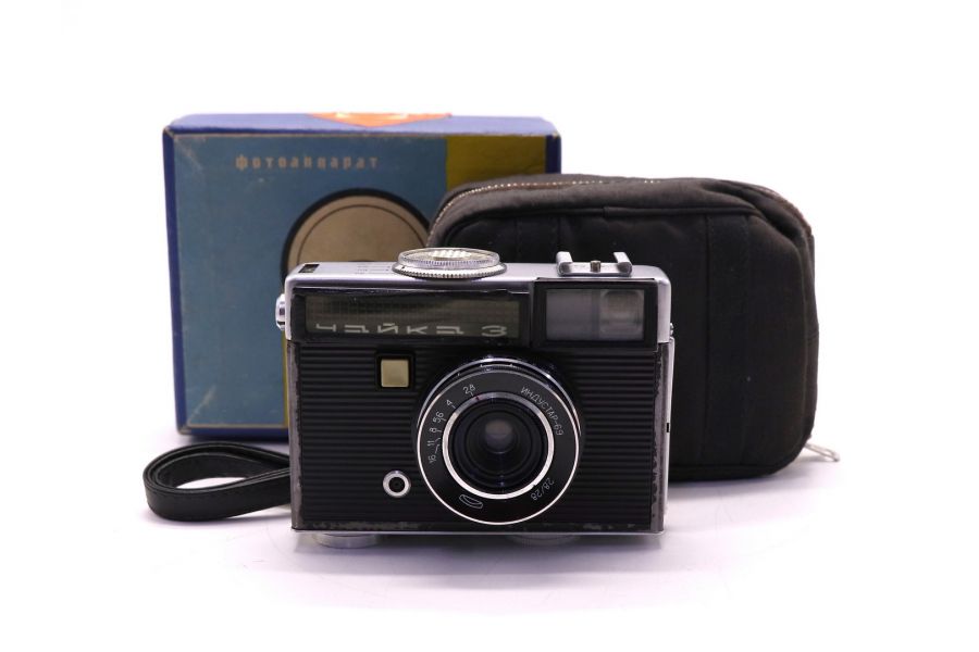 Советский шкальный фотоаппарат Чайка 3 в упаковке