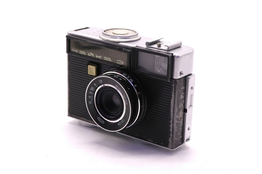 Советский шкальный фотоаппарат Чайка 3 в упаковке