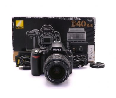 Nikon D40 kit в упаковке (пробег 11895 кадров)