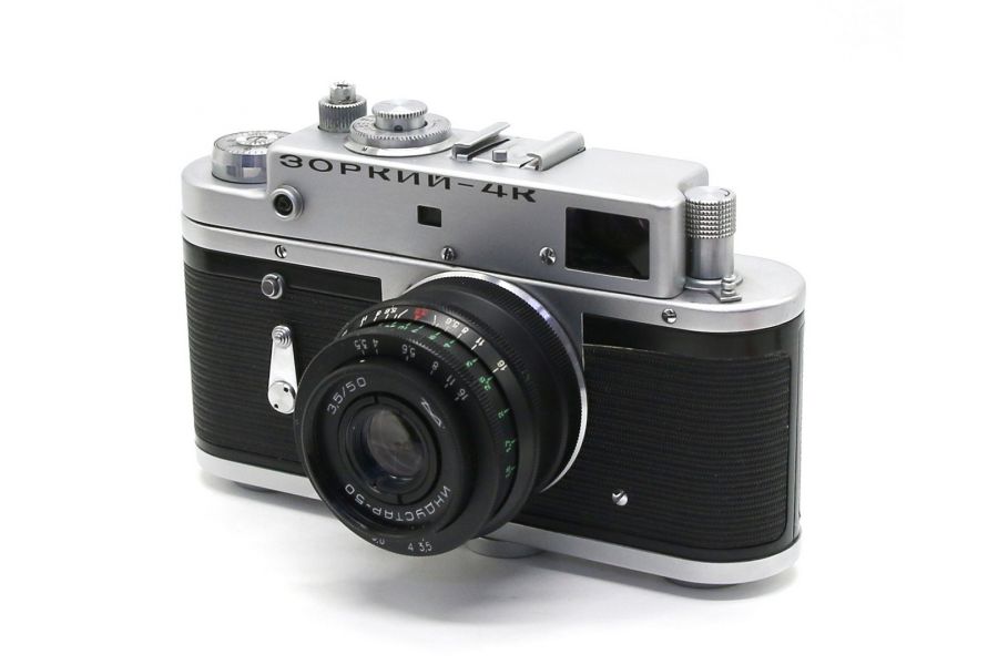 Зоркий 4К + Индустар-50 гравировка