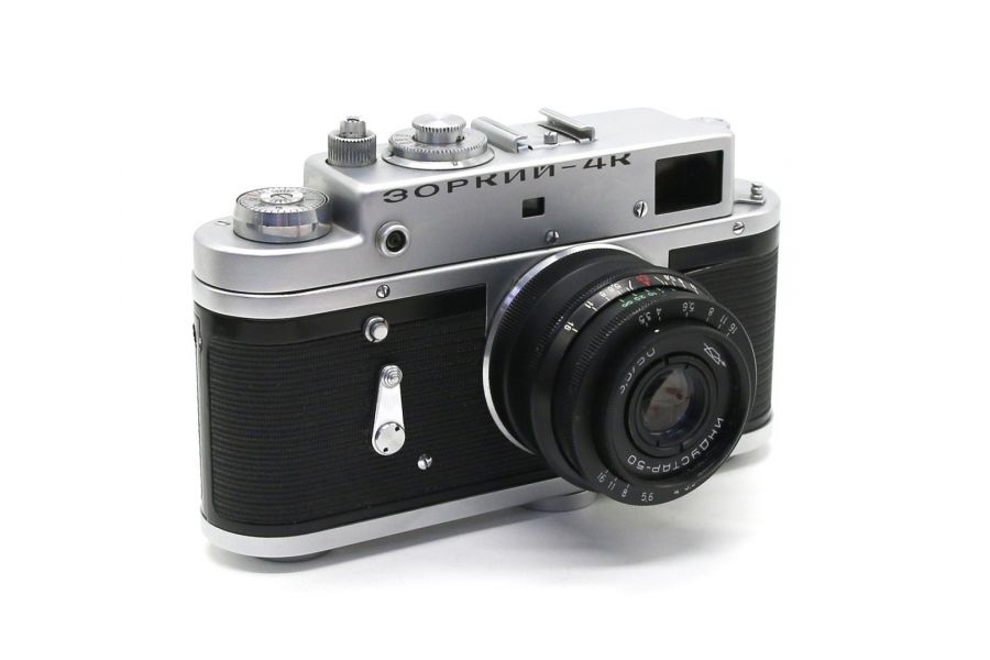 Зоркий 4К + Индустар-50 гравировка