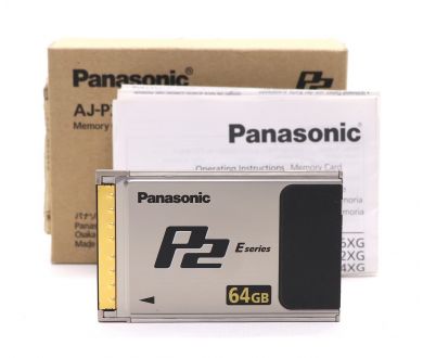 Карта памяти Panasonic 64GB P2  AJ-P2E064FG F Series в упаковке