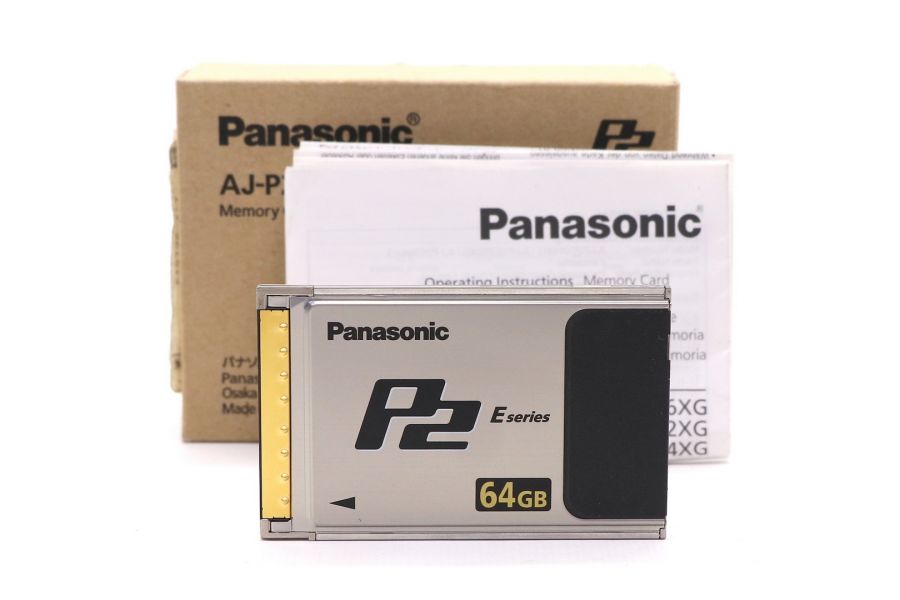 Карта памяти Panasonic 64GB P2  AJ-P2E064FG F Series в упаковке