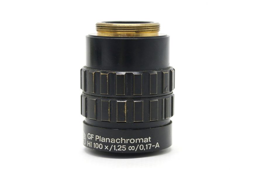 Объектив микроскопа Carl Zeiss Jena GF-Planachromat HI 100x/1,25 (Germany)