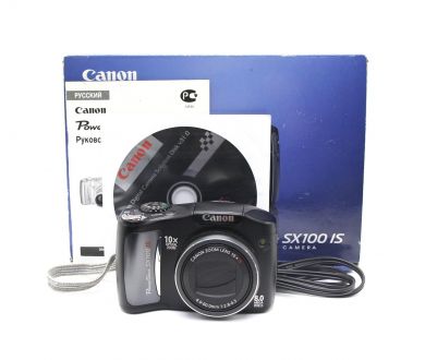 Фотокамера Canon PowerShot SX100 IS в упаковке