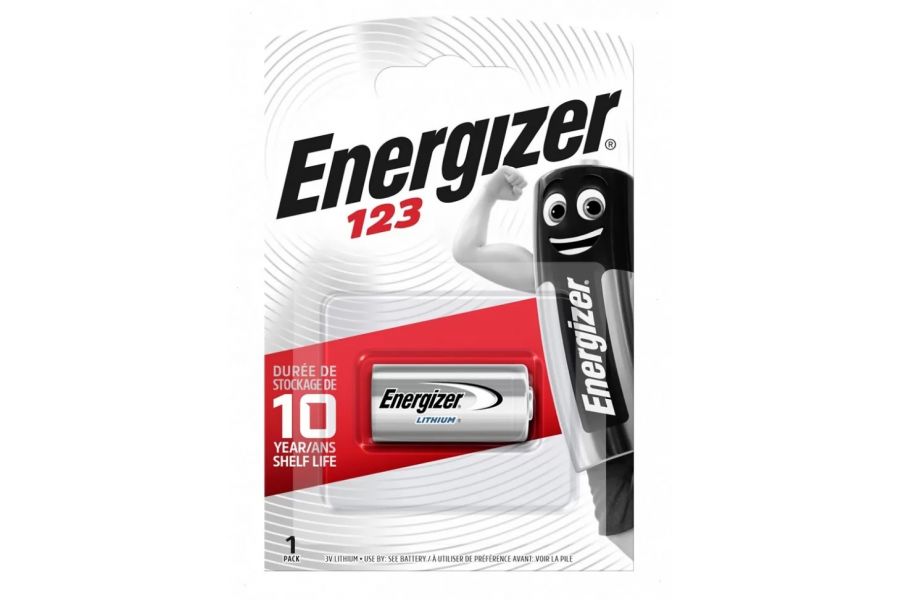 Батарейка литиевая Energizer EL123 (CR123) 1 штука в упаковке 