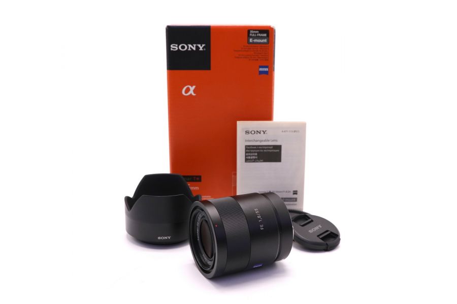 Sony Sonnar T* FE 55mm F1.8 ZA в упаковке