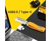 Флеш-накопитель KODAK K122 USB 2.0 + Type-C 64 ГБ