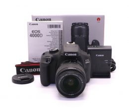 Canon EOS 4000D kit в упаковке (пробег 600 кадров)