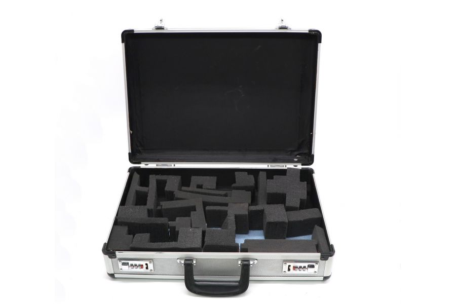 Кейс алюминиевый silver с замком