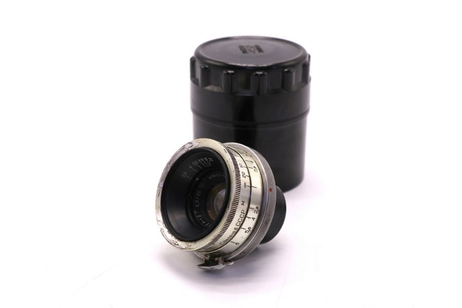 Юпитер-12 2.8/35 silver Contax RF/ Киев (СССР)