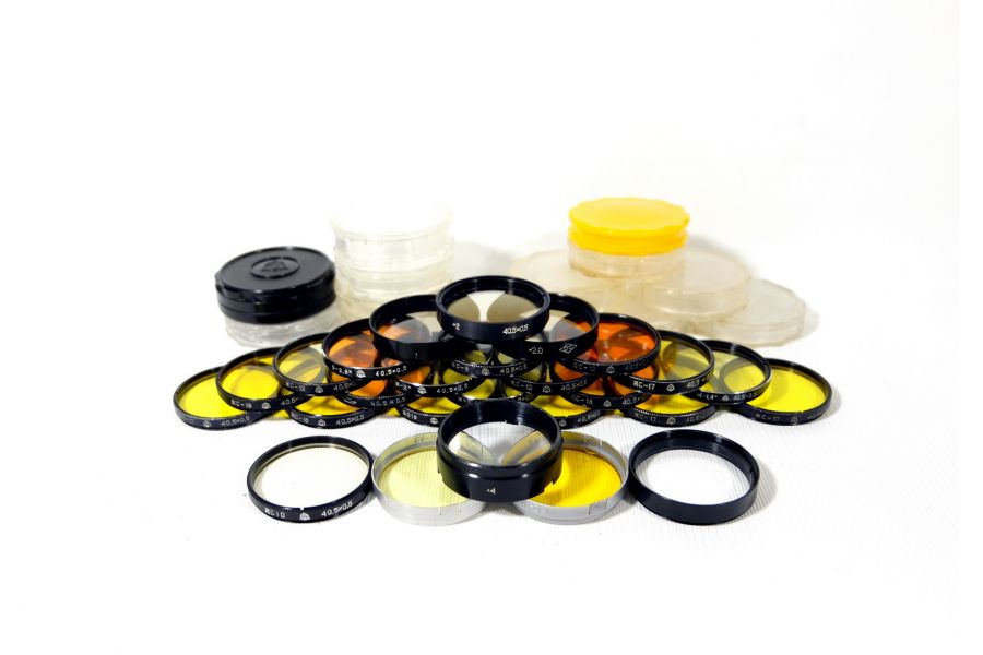Светофильтры СССР цветные М40.5 (26 шт.) 
