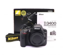 Nikon D3400 body в упаковке (пробег 17295 кадров)