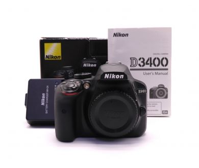 Nikon D3400 body в упаковке (пробег 29430 кадров)