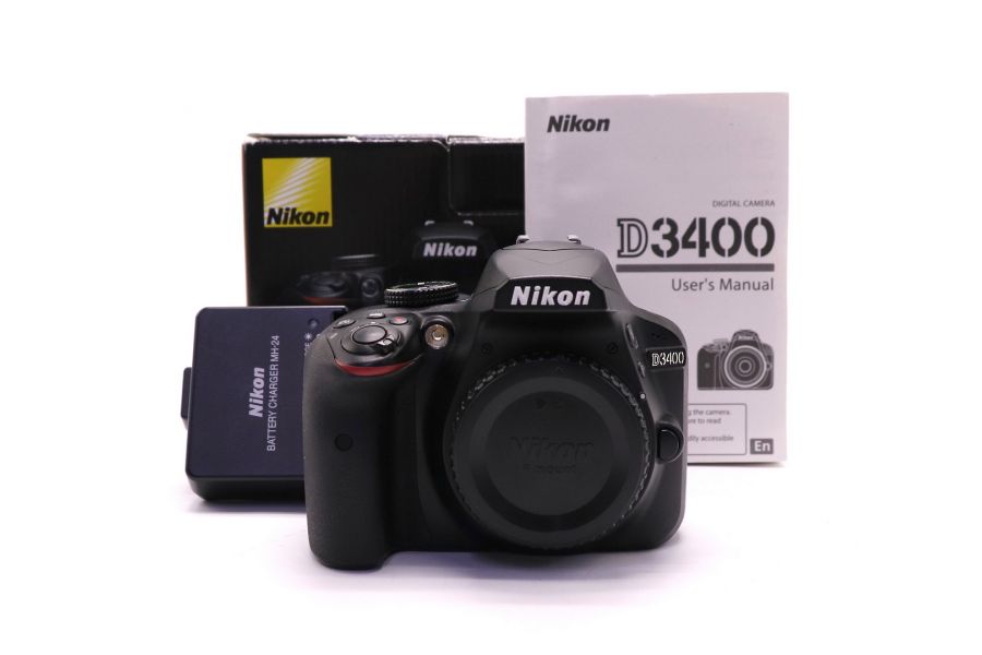 Nikon D3400 body в упаковке (пробег 29430 кадров)