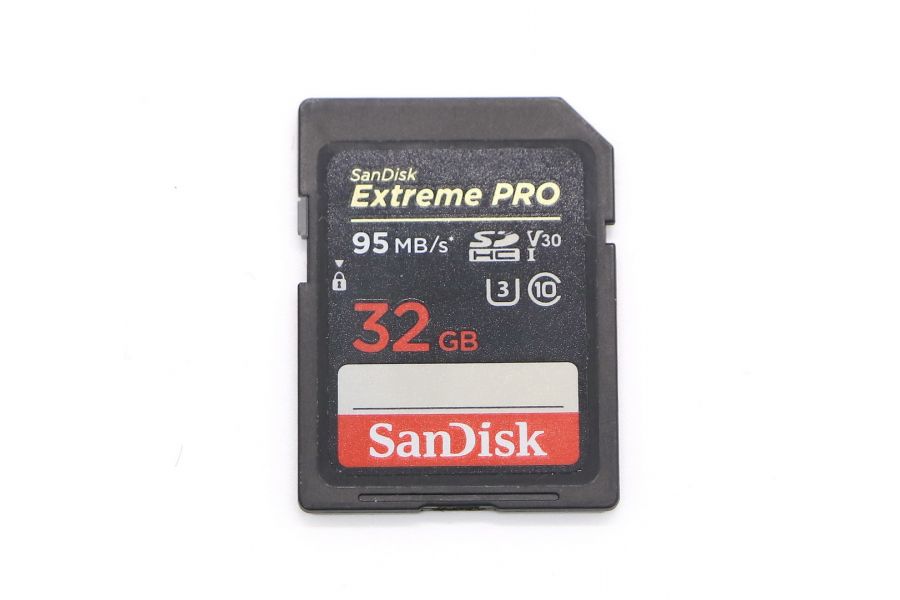 Карта памяти SanDisk Extreme Pro 32GB SDHC Class 10 UHS-I 95MB/s U3 V30
