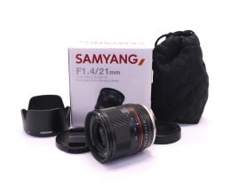 Samyang 21mm f/1.4 ED AS UMC CS Sony E в упаковке
