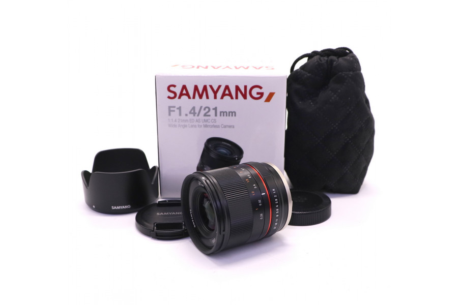 Samyang 21mm f/1.4 ED AS UMC CS Sony E в упаковке