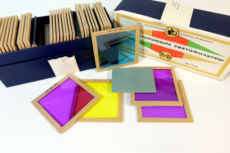 Светофильтры корректирующие 7,5х7,5