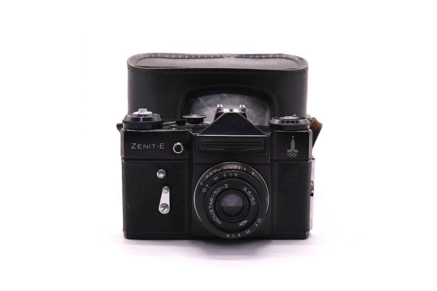 Зенит-Е олимпийский + Индустар-50-2 (СССР)