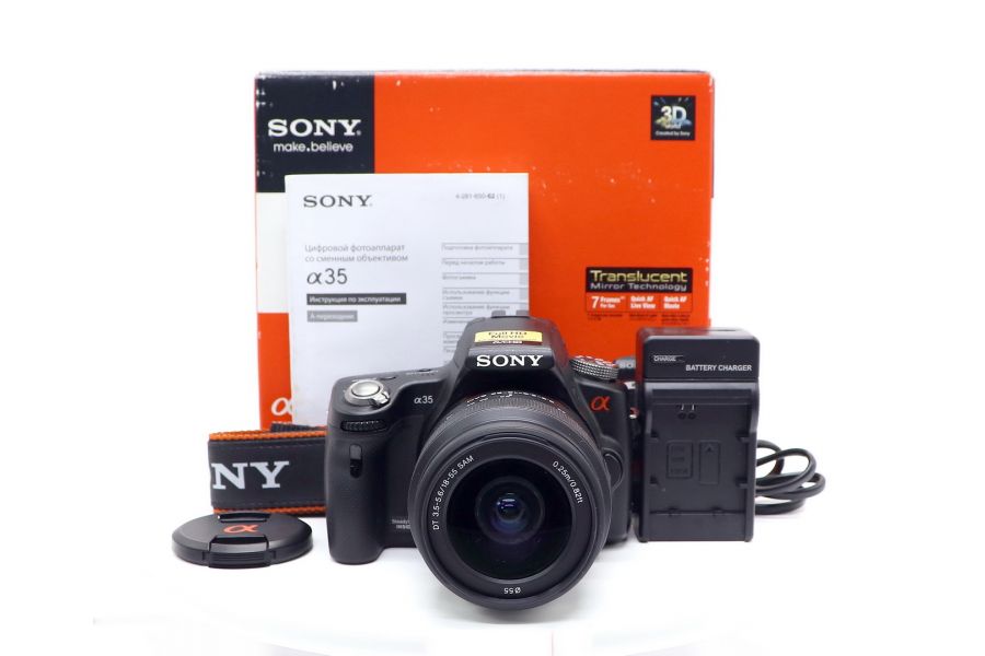 Sony a35 kit в упаковке (пробег 405 кадров)
