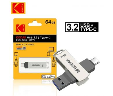 Флеш накопитель KODAK Type-C + USB 3.2 (64 ГБ)