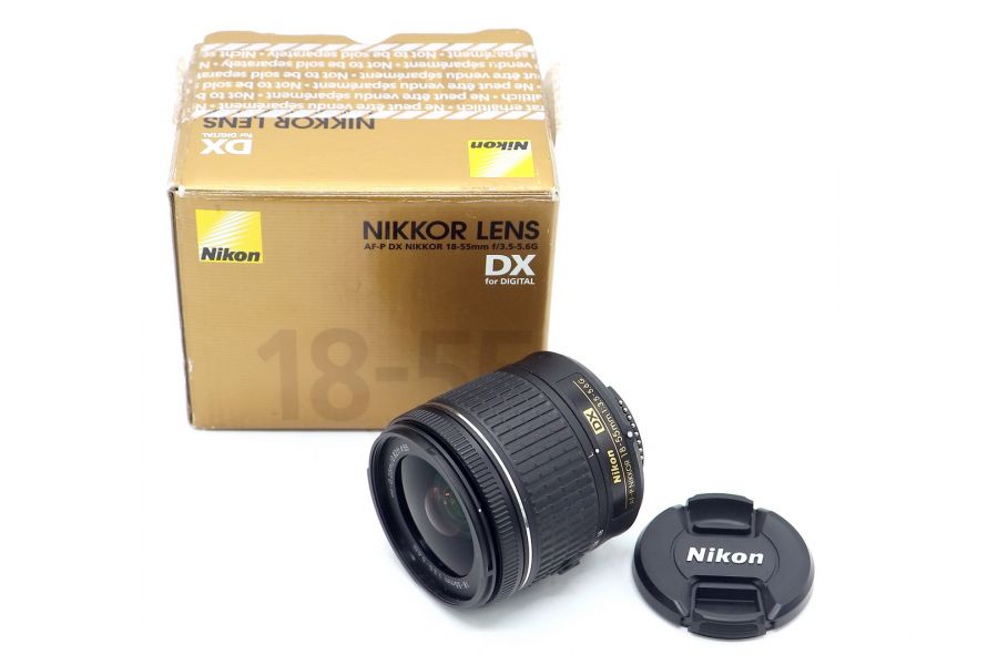 Nikon 18-55mm f/3.5-5.6G AF-P VR DX Nikkor в упаковке (Thailand, 2020)