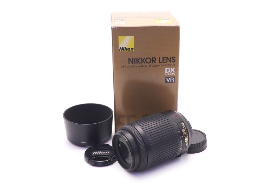 Nikon 55-200mm f/4-5.6G AF-S DX VR IF-ED Zoom-Nikkor в упаковке