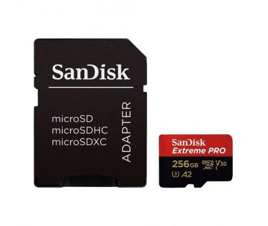 Карта памяти micro SDXC 256GB Sandisk Extreme Pro UHS-I U3 V30 A2