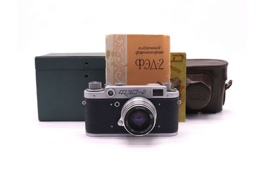 Фэд 2 + Индустар-26М синий в упаковке (СССР)