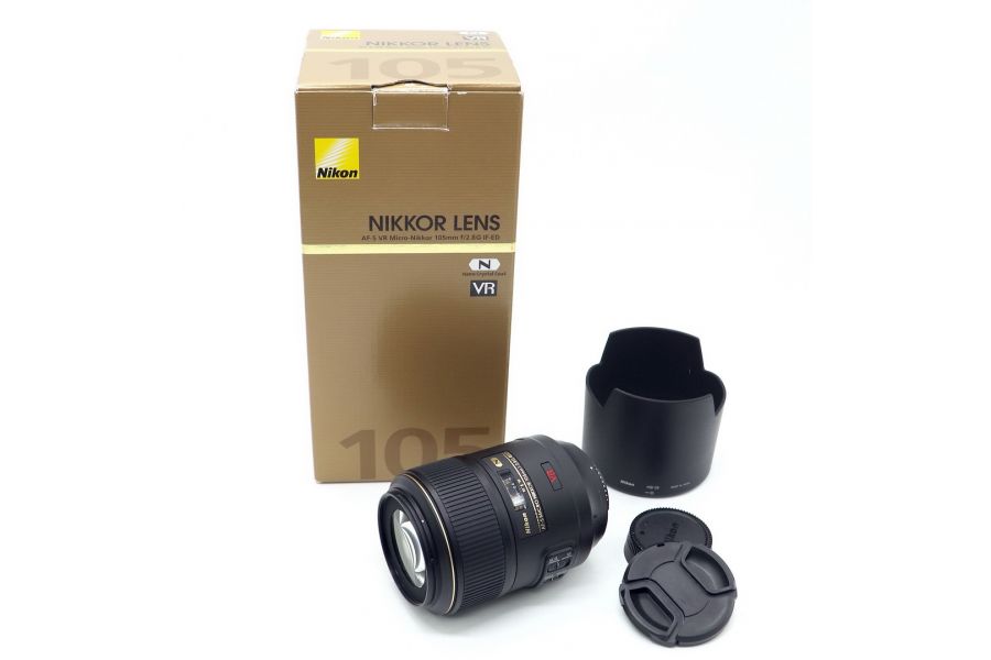 Nikon 105mm f/2.8G AF-S IF-ED VR Micro в упаковке