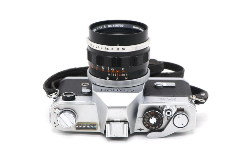 Canon FX + Canon FL 50mm/1.4 II (Japan)