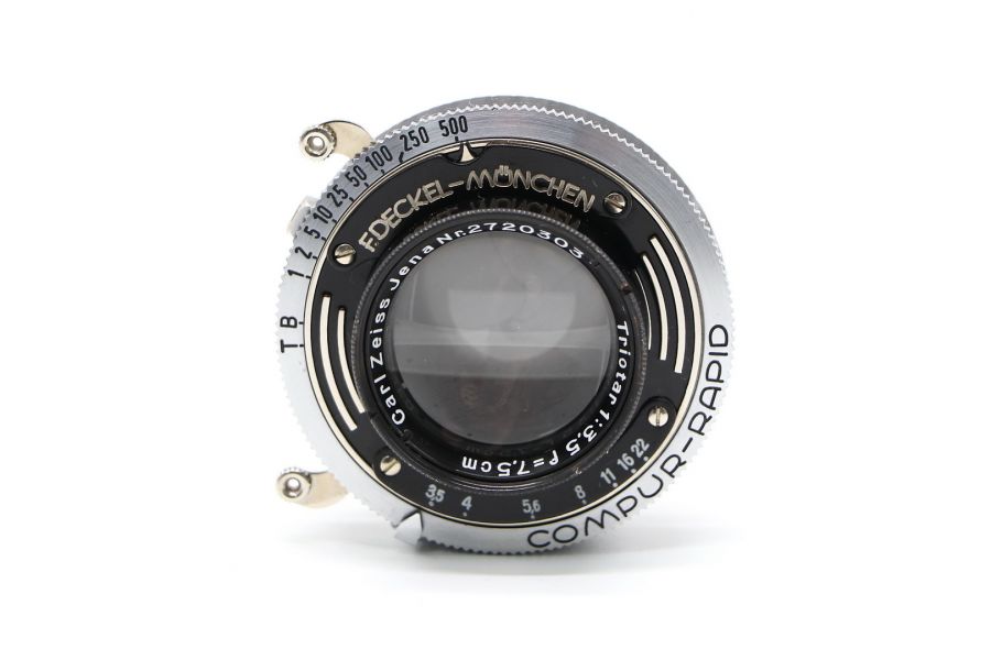 Compur-Rapid + Triotar 3.5/75mm CZJ