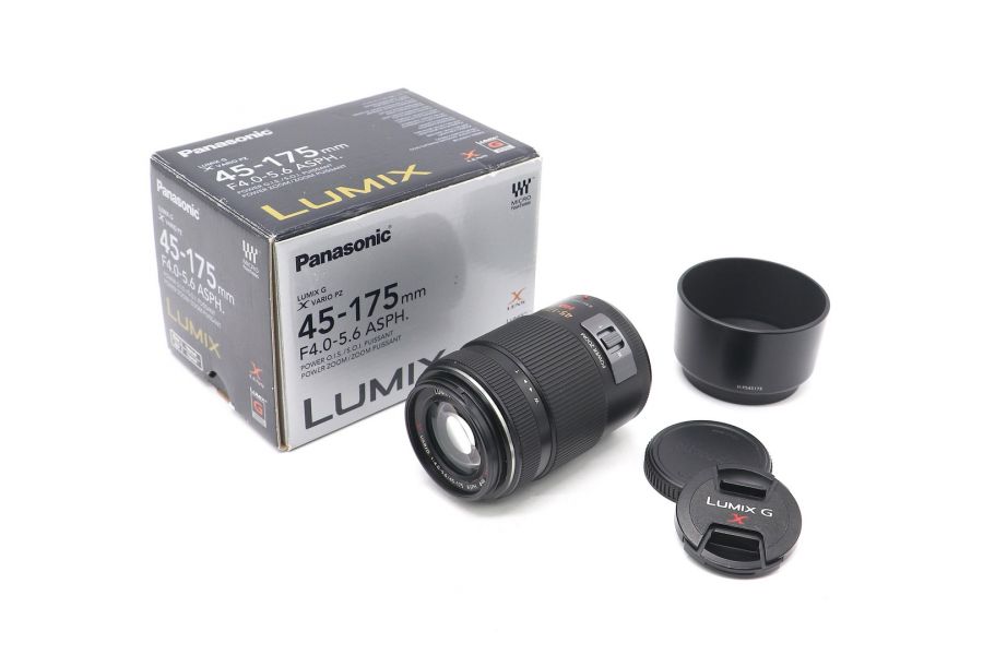 Panasonic Lumix G X Vario PZ 45-175mm f/4-5.6 ASPH Power O.I.S. в упаковке