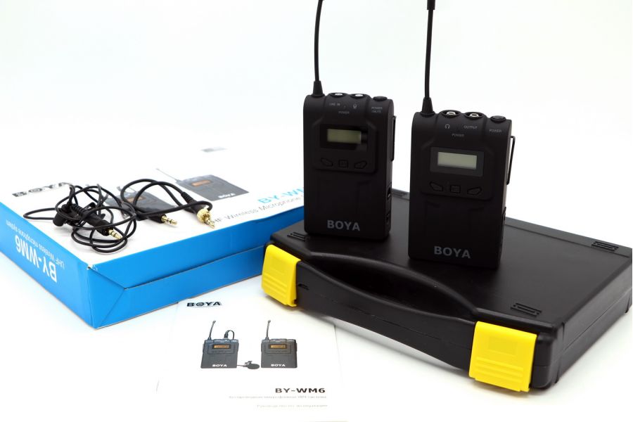 Беспроводная микрофонная УВЧ-система Boya BY-WM6