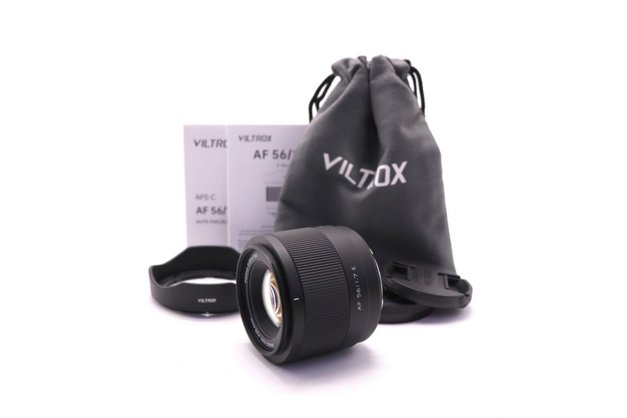 Объектив Viltrox 56mm f/1.7 для Sony E в упаковке 