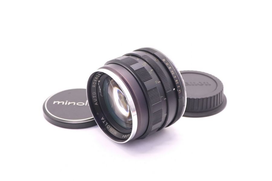 Minolta MC Auto Rokkor-PF 58mm f/1.4 переделка Canon EF