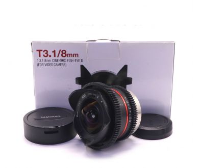 Samyang 8mm f/3.1 UMC Fish-eye II CINE для Fujifilm X в упаковке
